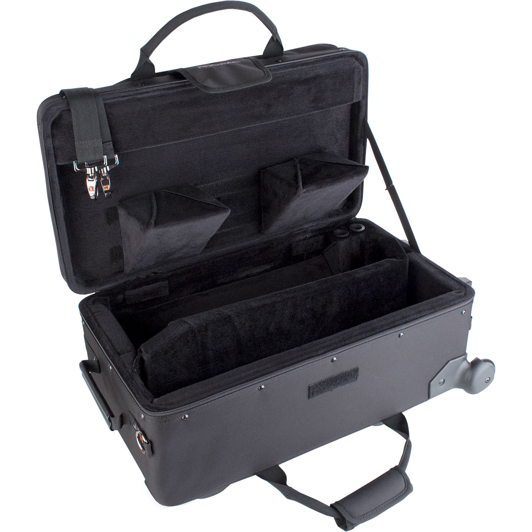 Protec Trumpet / Auxiliary Combo PRO PAC Case with Wheels Horn Stash