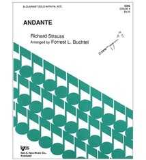 Kjos Andante by Strauss for Solo Bb Clarinet w/ Piano Accompaniment