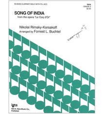 Kjos Song of India by Rimsky-Korsakoff- Bb Clarinet Solo with Piano Accompaniment