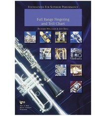 Kjos Foundations For Superior Performance Full Range Fingering and Trill Chart-Oboe