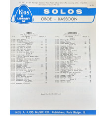 Kjos Twilight Shadows for Solo Oboe