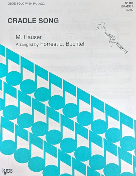 Kjos Cradle Song for Oboe with Piano Accompaniment 