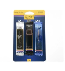 Vandoren Vandoren Classical Reed Mix Cards - Bb Clarinet