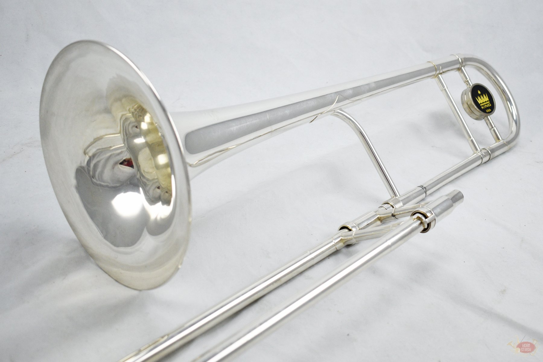 King Used King 4B Tenor Trombone (Silver Plated) - 1196XX