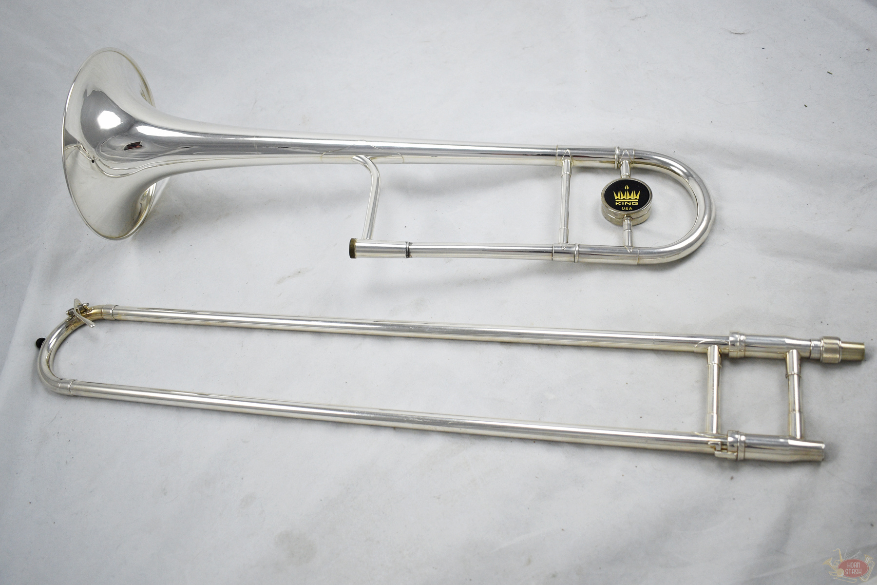 King Used King 4B Tenor Trombone (Silver Plated) - 1196XX