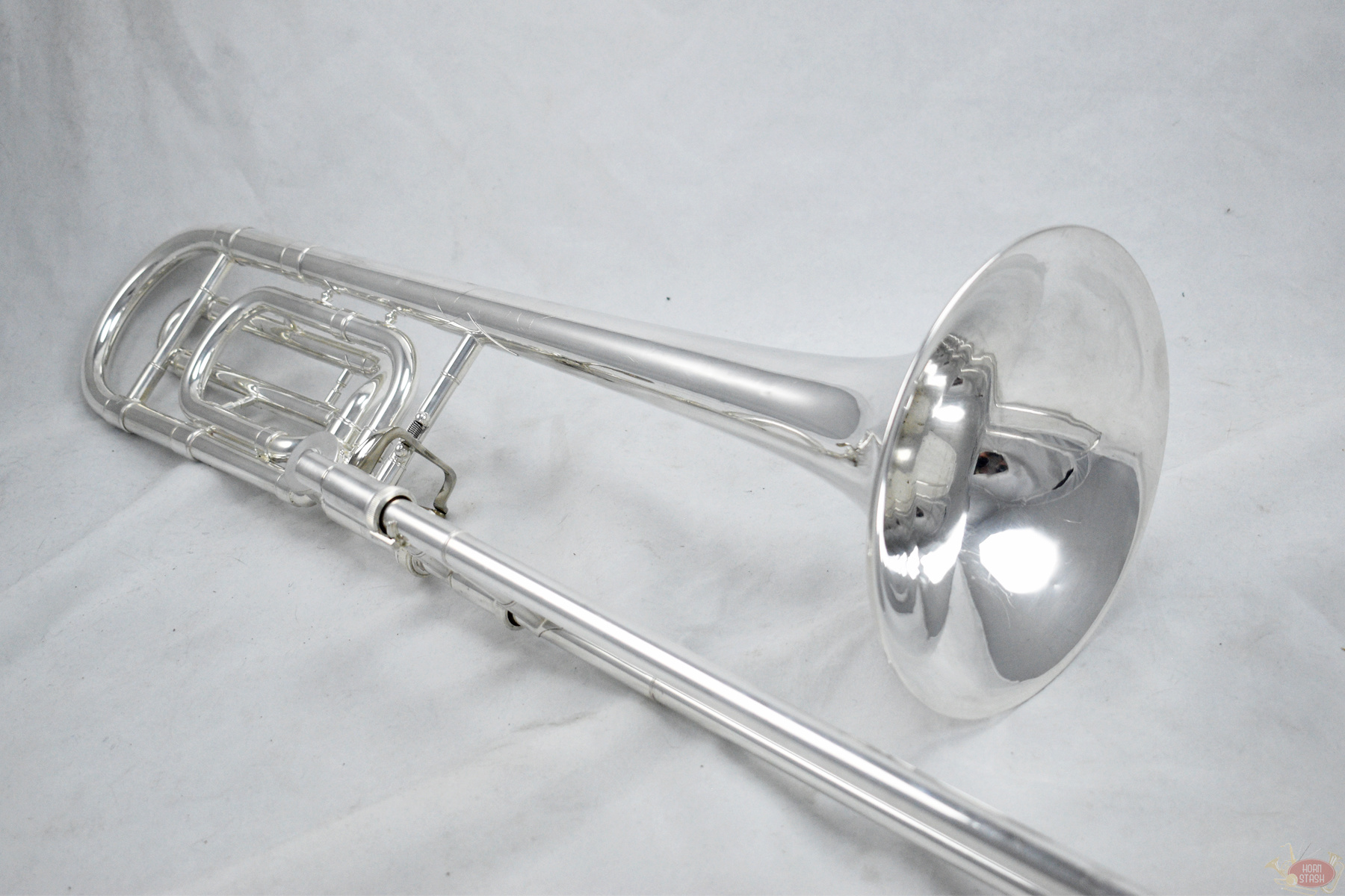 black and white trombone