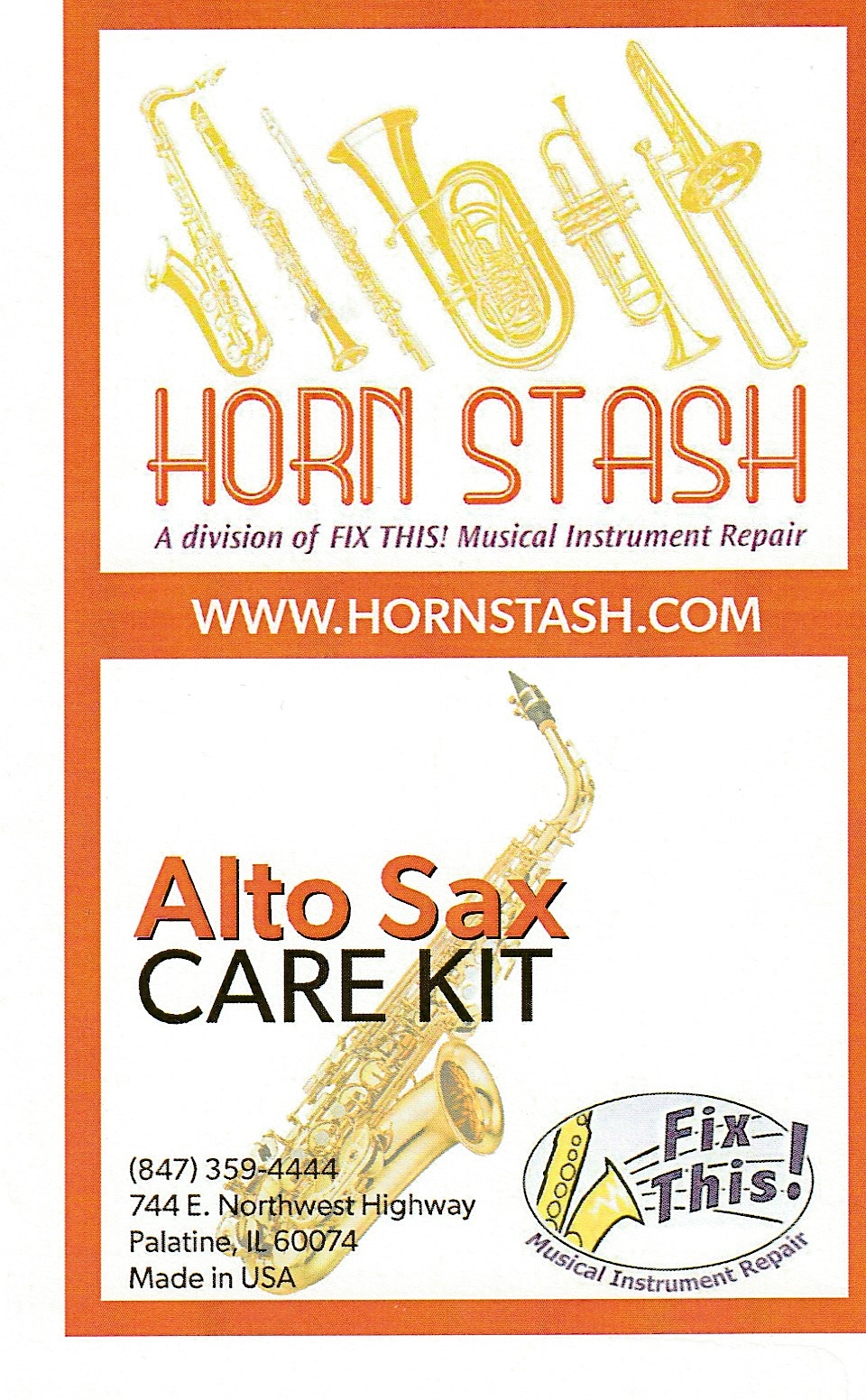 Fix This! Horn Stash Alto Sax Care Kit