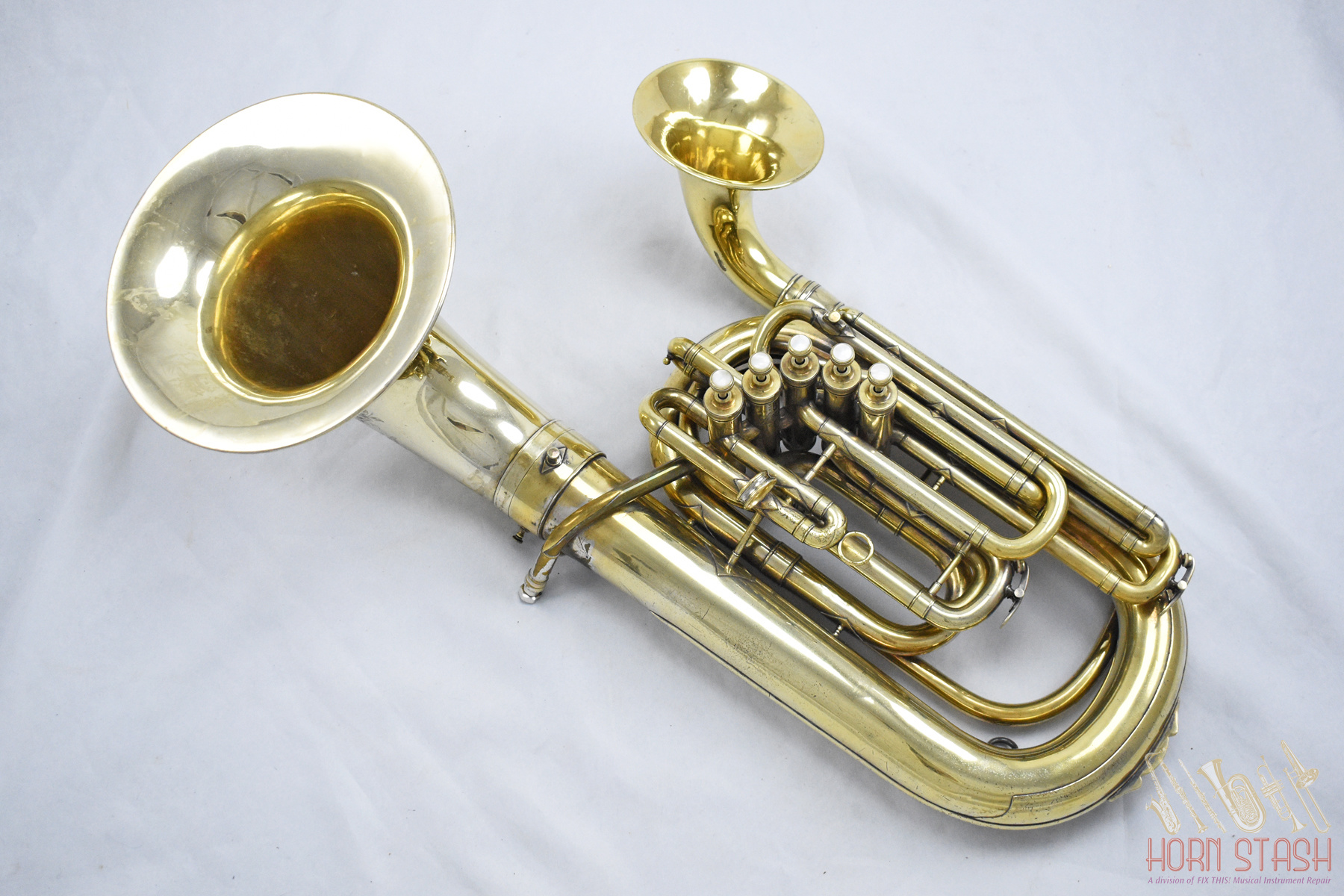 Antique Military Trumpet / Vintage Flu Gel Horn /pocket Trumpet