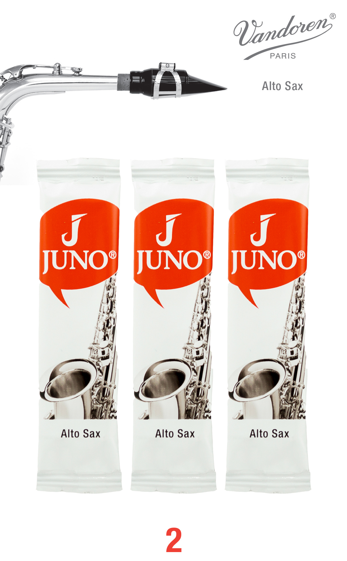 Vandoren / JUNO Juno Alto Sax Reeds 3-pack