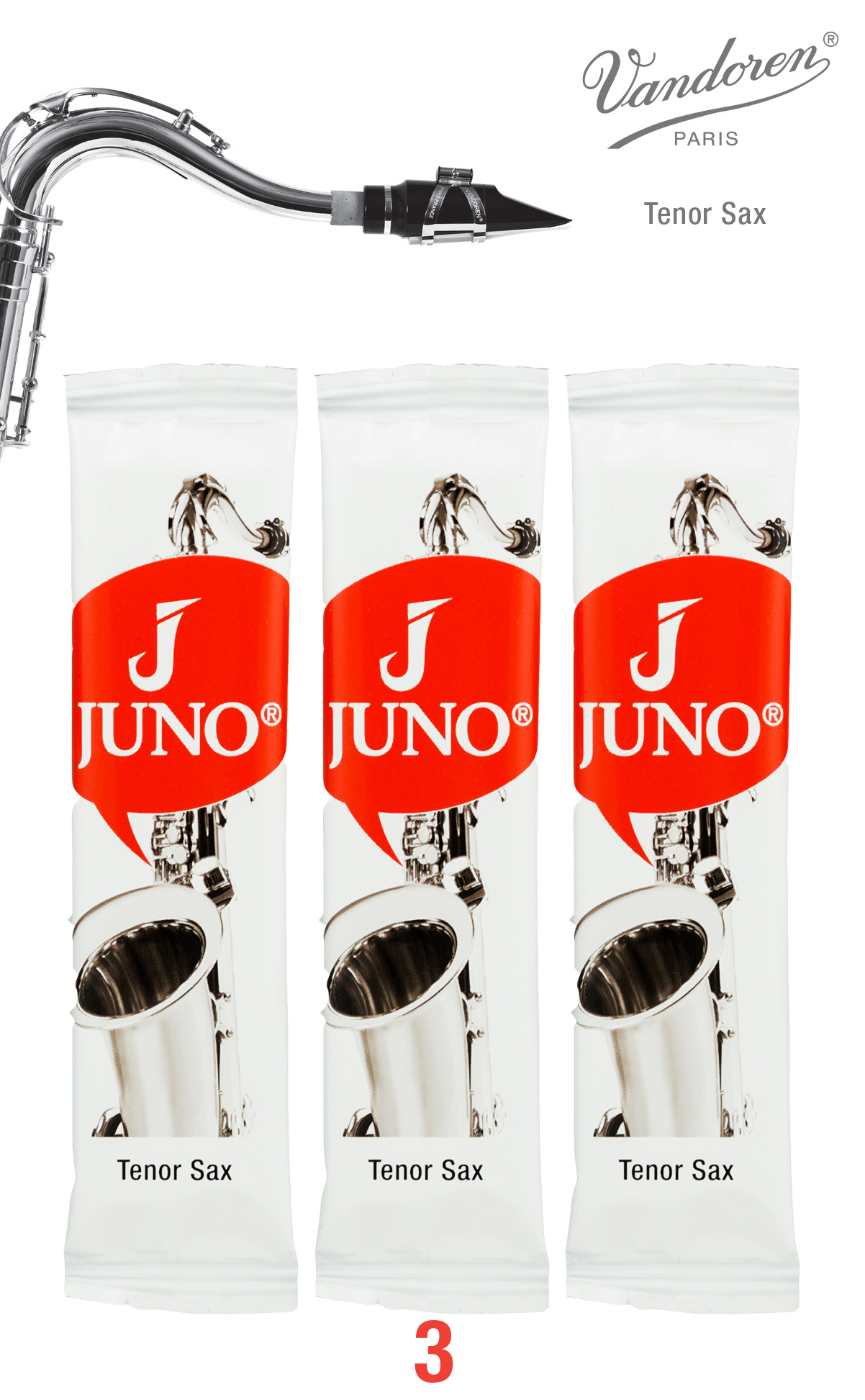 Vandoren / JUNO Juno Tenor Sax Reeds - 3 pack