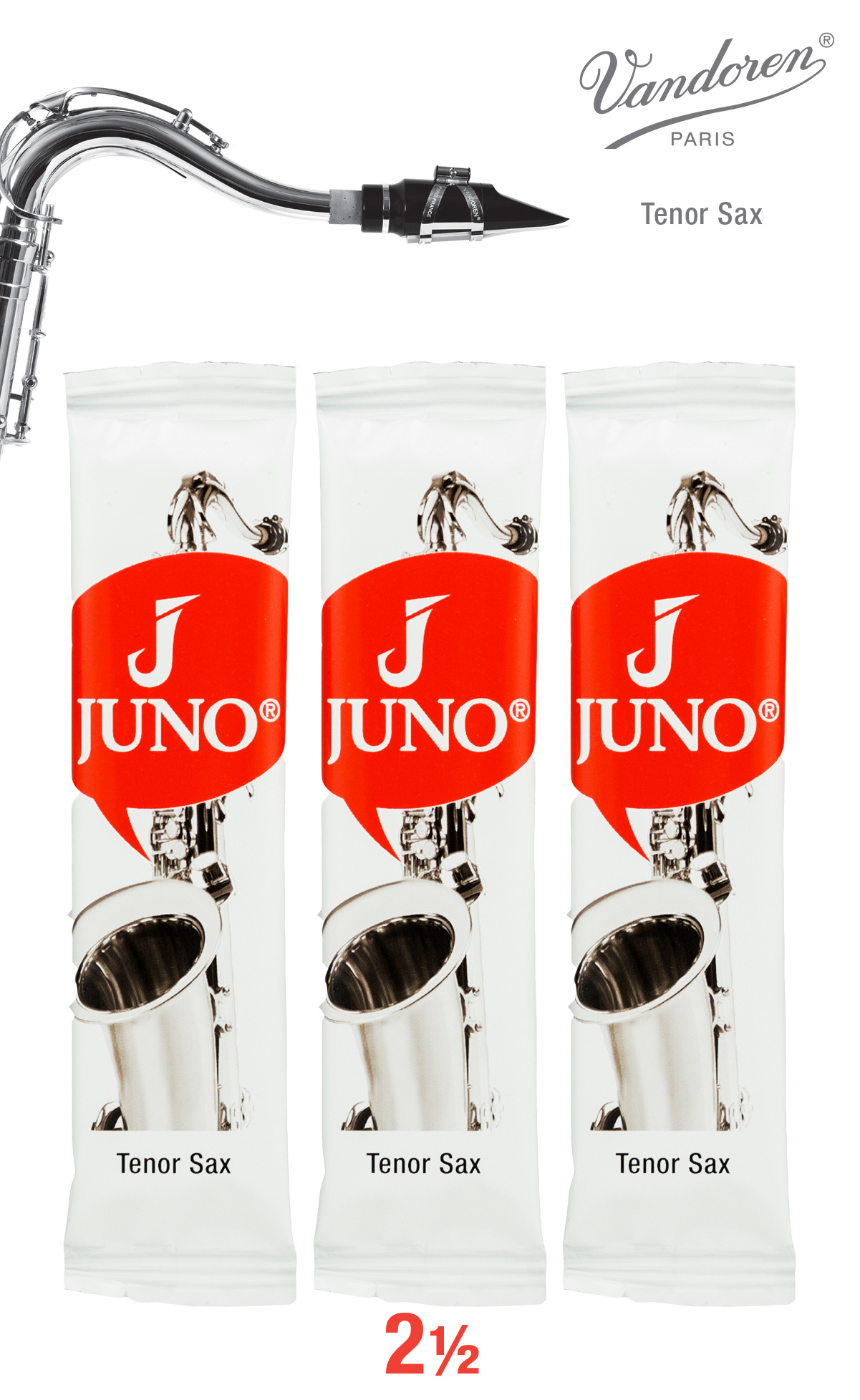 Vandoren / JUNO Juno Tenor Sax Reeds - 3 pack