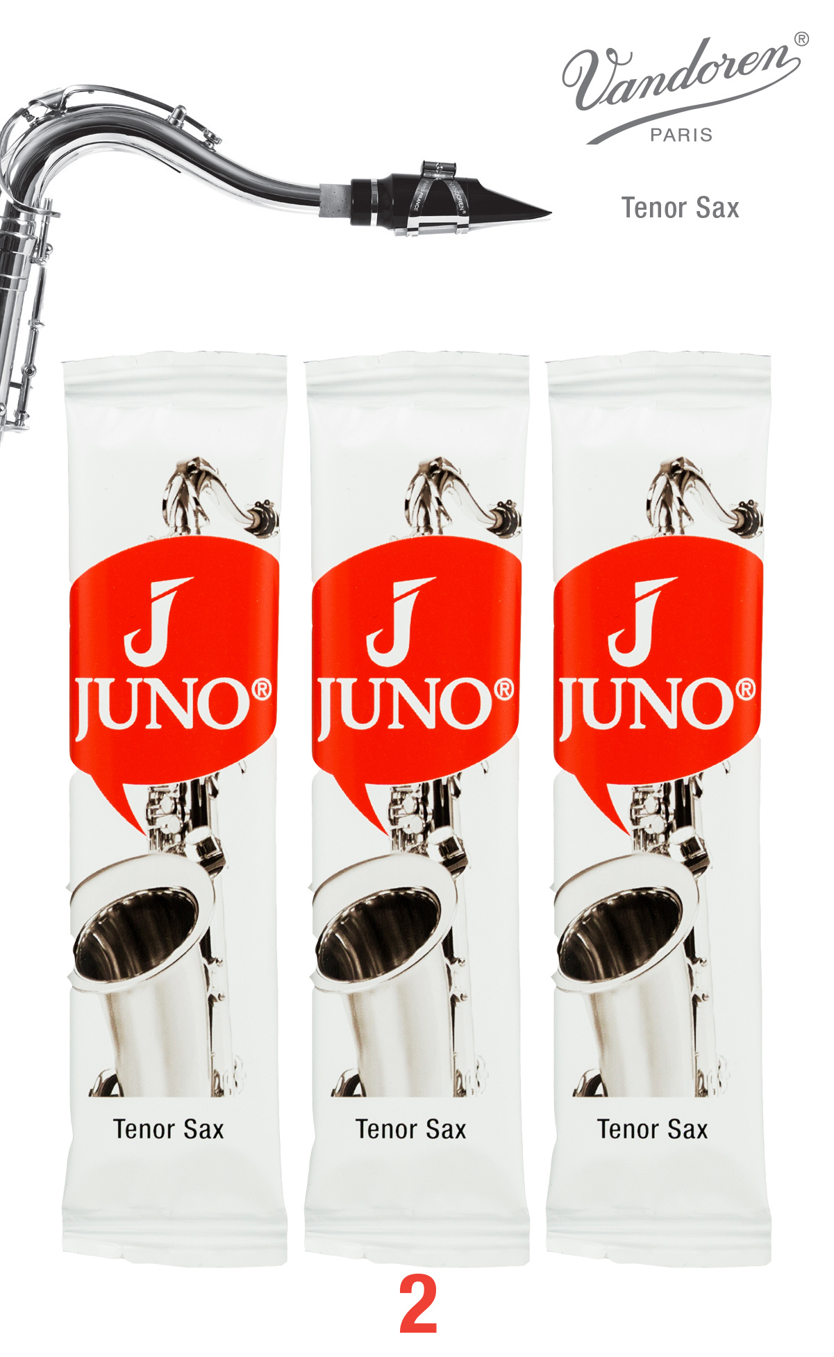 Vandoren / JUNO Juno Tenor Sax Reeds - 3 pack