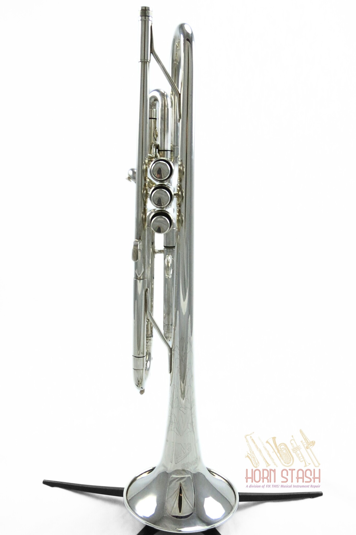 King Used King Silver Flair 2055T Bb Trumpet - 9026XX