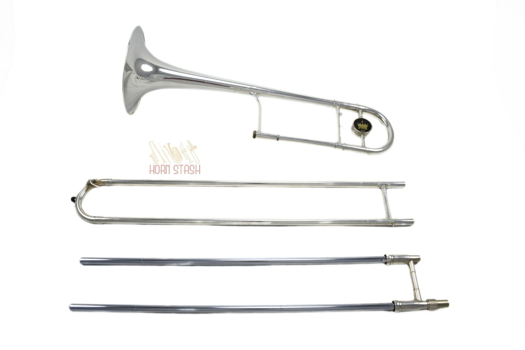 King Used King 4B Tenor Trombone (Silver Plated) - 1196XX