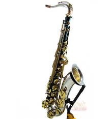 L.A. Sax Used LA Sax LA-800AT Teal & Silver Tenor Sax-2354XX