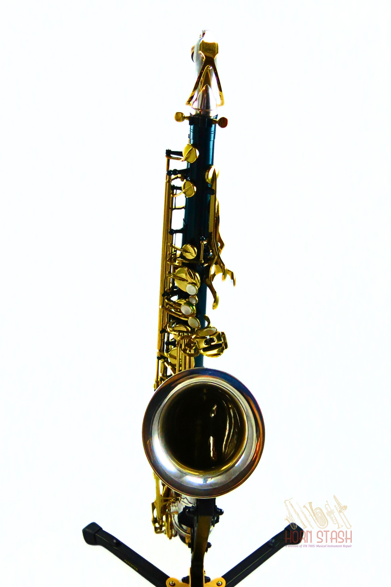 L.A. Sax Used LA Sax LA-800AT Teal & Silver Tenor Sax-2354XX