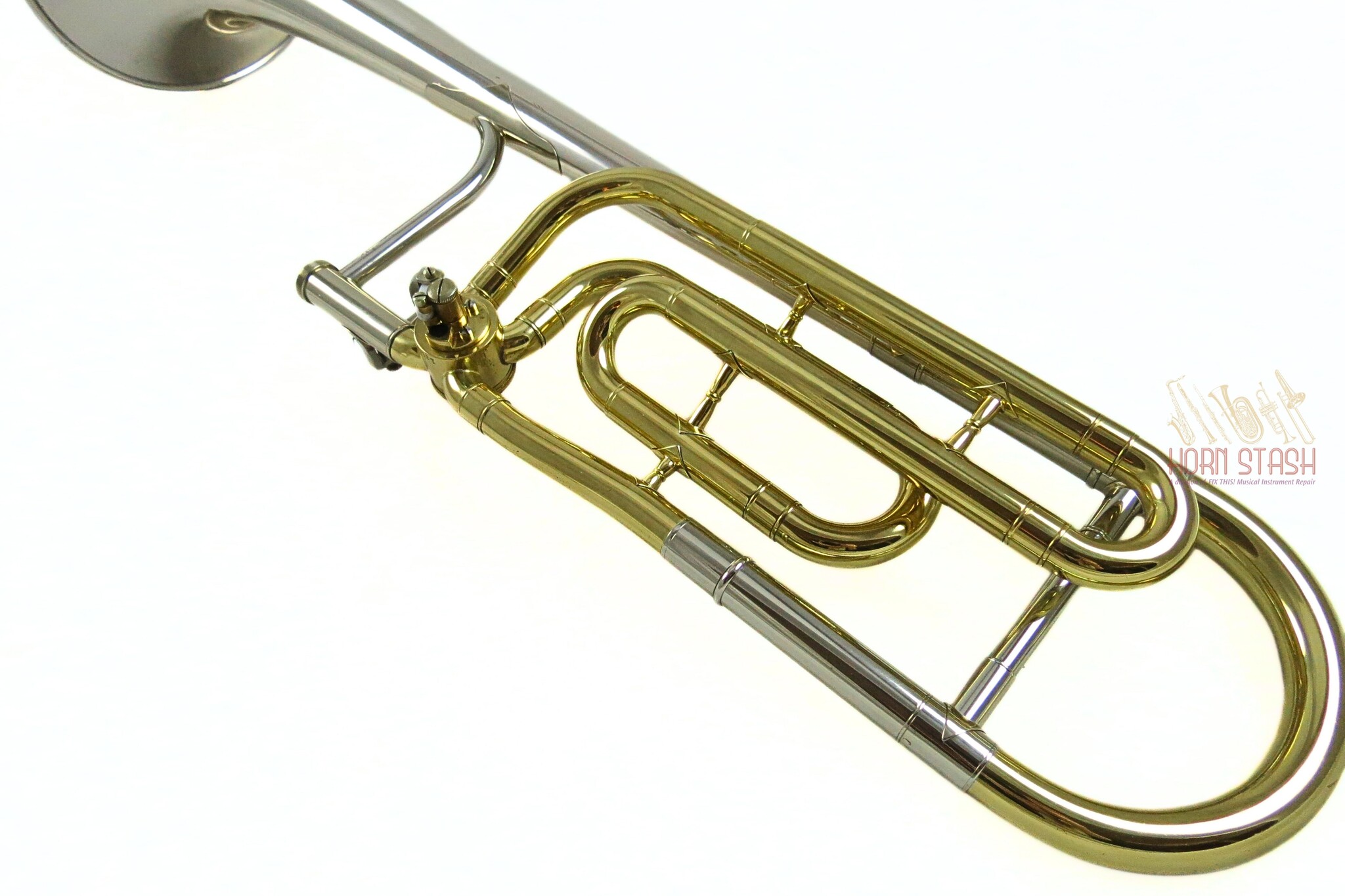 King Used King 3B Silver Sonic Tenor Trombone-4474XX