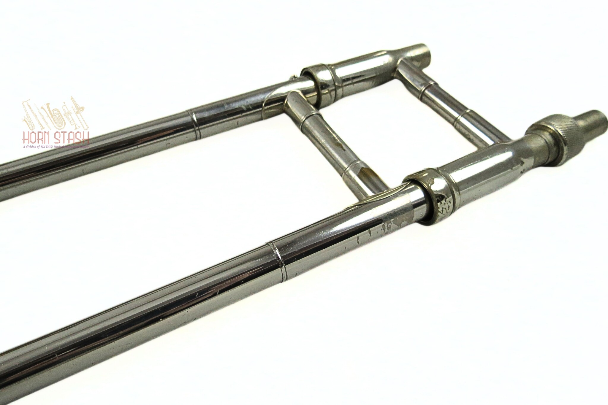 King Used King 3B Silver Sonic Tenor Trombone-4474XX