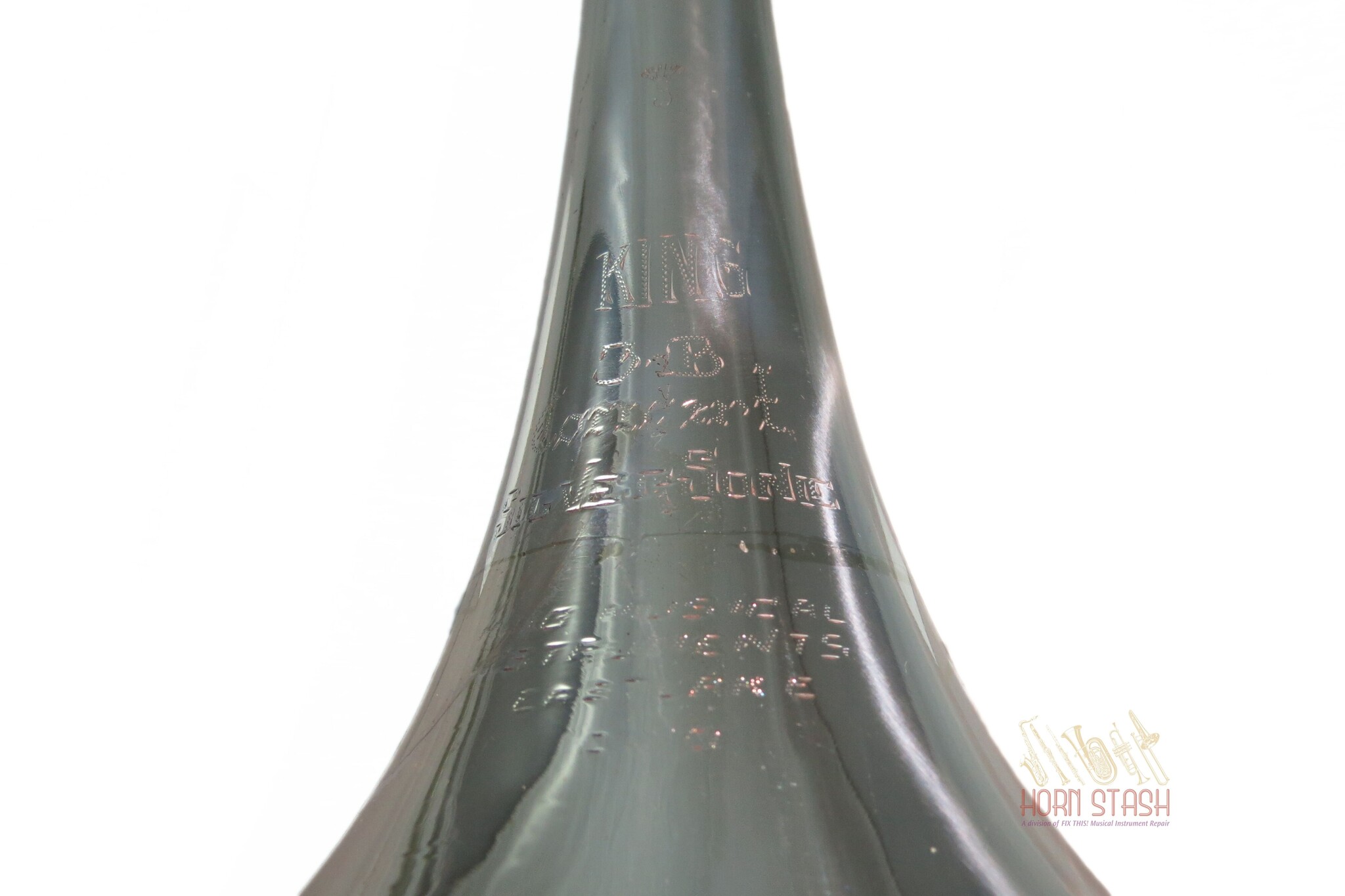 King Used King 3B Silver Sonic Tenor Trombone-4474XX