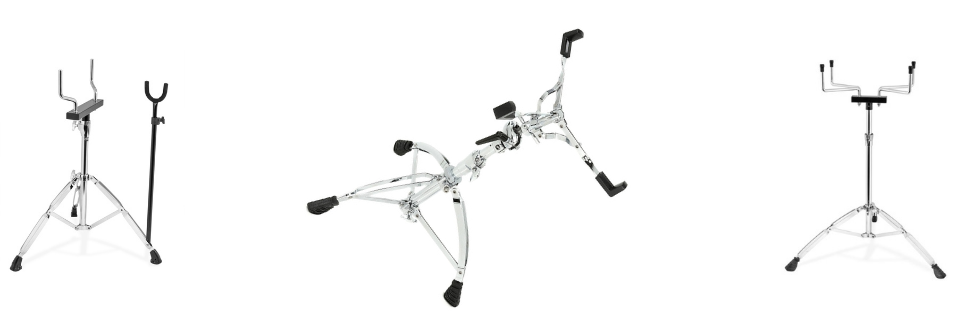 Stands for marching and concert percussion