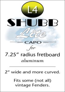 Shubb Shubb L4 Lite Capo for Electric Guitar