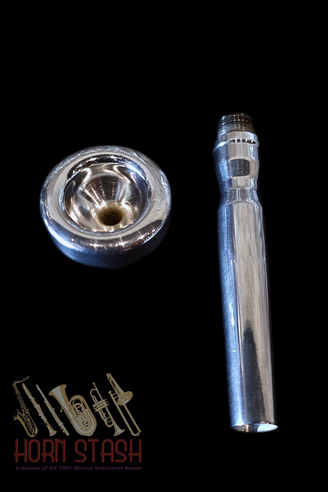 Warburton Used Warburton Two-Piece Trumpet Mouthpiece Shanks