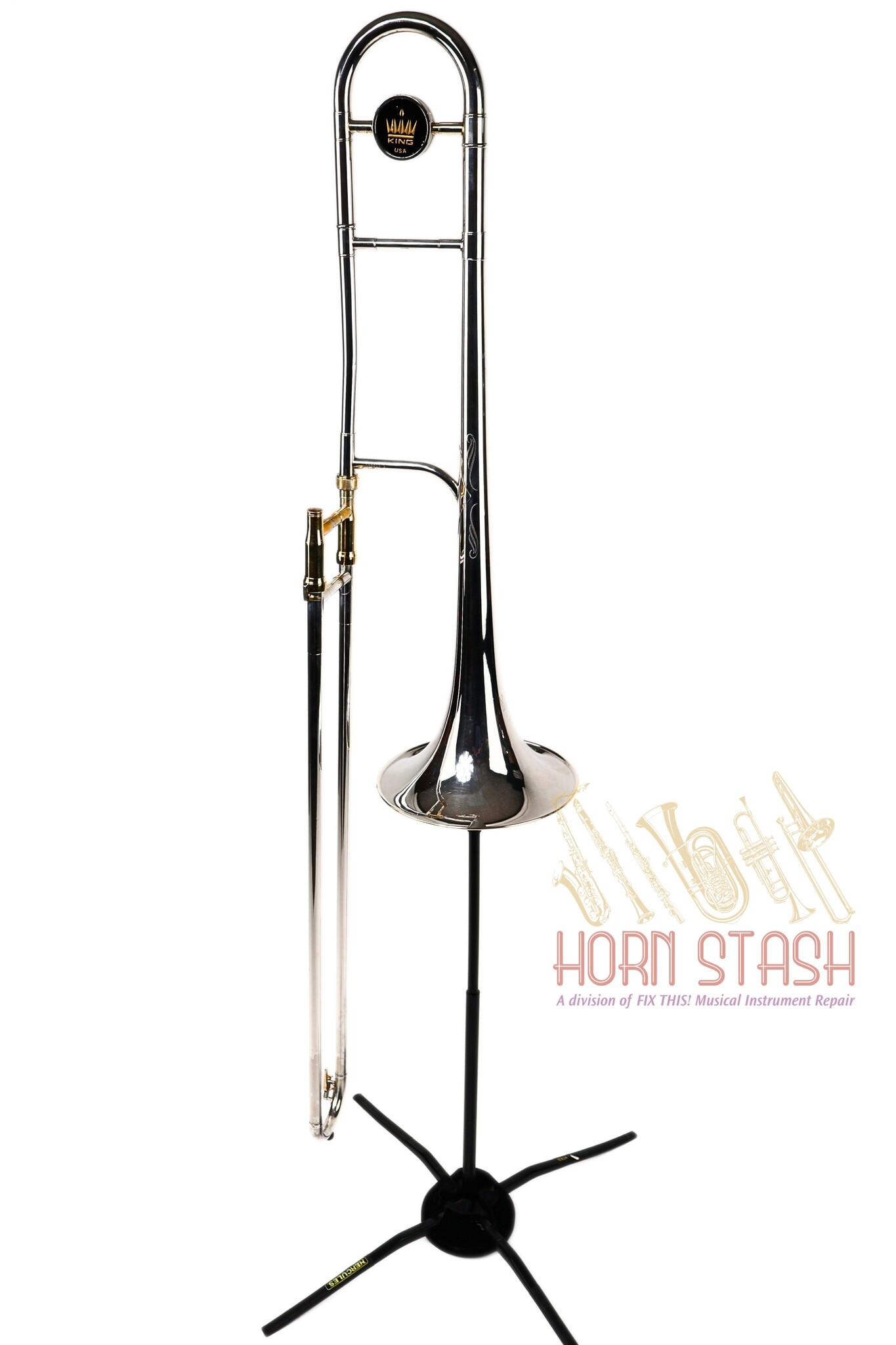 King Used King 3B Silver Sonic Tenor Trombone- E22XX