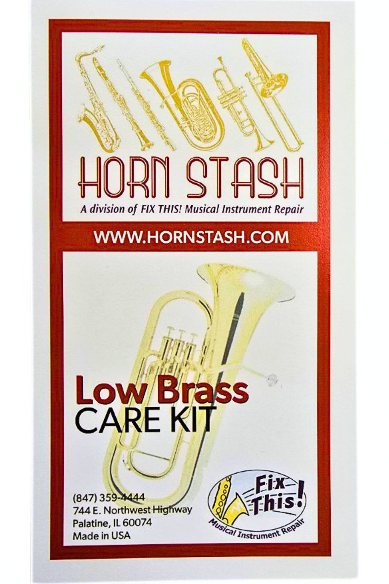Fix This! Horn Stash Low Brass Care Kit
