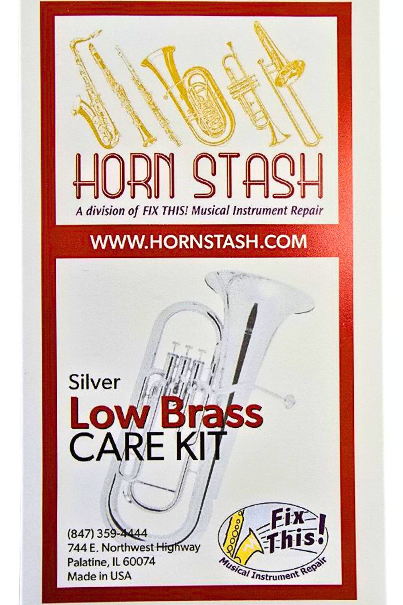 Fix This! Horn Stash Low Brass Care Kit