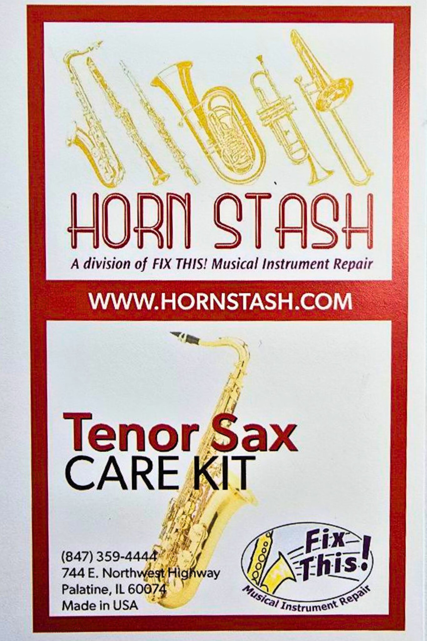 Fix This! Fix This! Tenor Sax Care Kit
