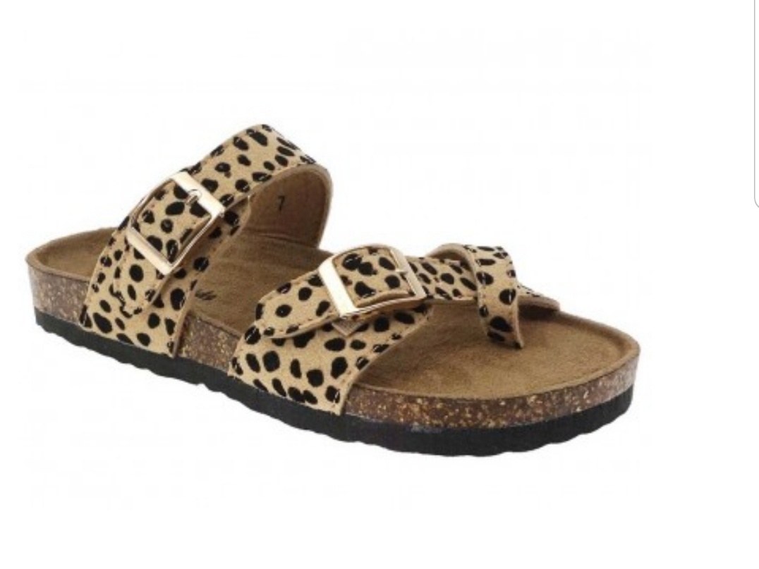 outwoods sandals cheetah