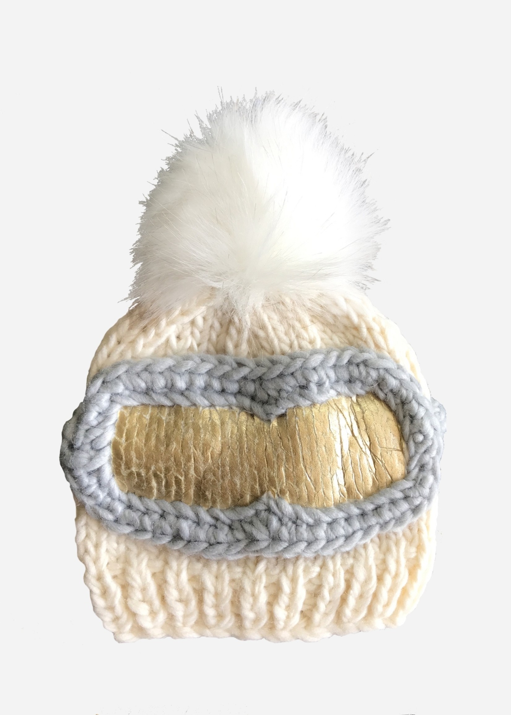 Ski Goggles Beanie- Cream - Little 