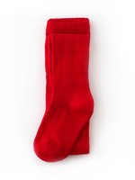 little stocking co Bright Red Cable Knit Tights