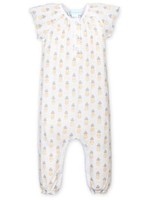 feather baby Pineapple Ruched Romper