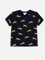 miles the label Cheetah Graphic Knit T-shirt
