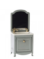maileg Sink dresser with mirror in dark mint