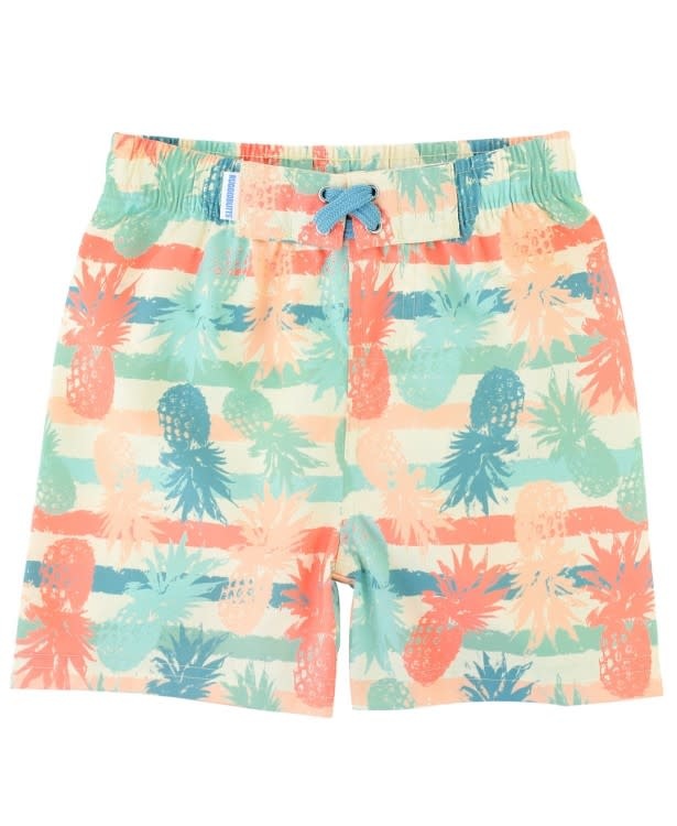 pineapple swim trunks