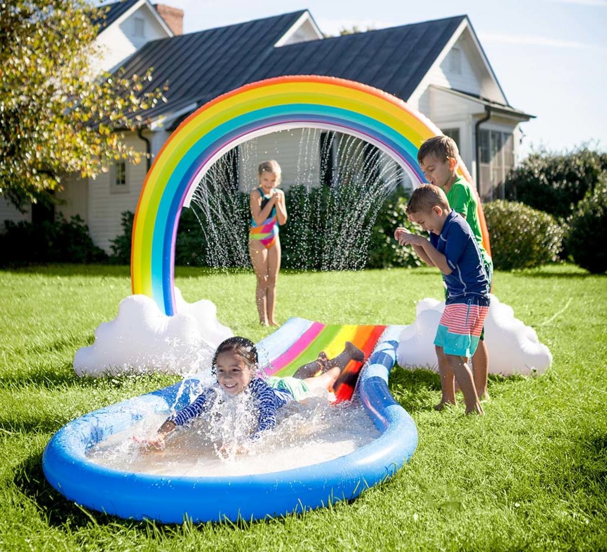 hearthsong inflatable water slide