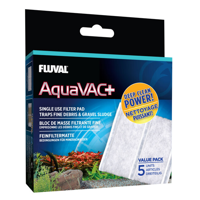 Fluval Aquavac+ Replacement Fine Filter Pad (5 Pack)