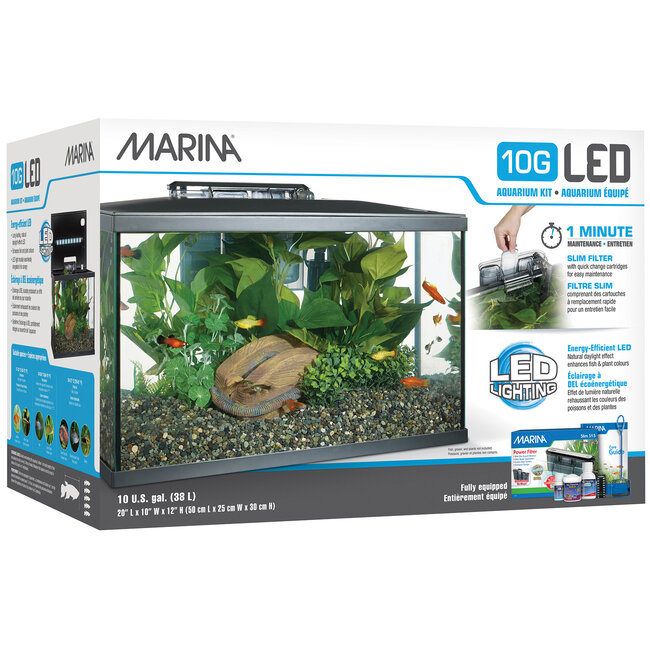 Marina 10G (10 Gal.) LED Aquarium Kit
