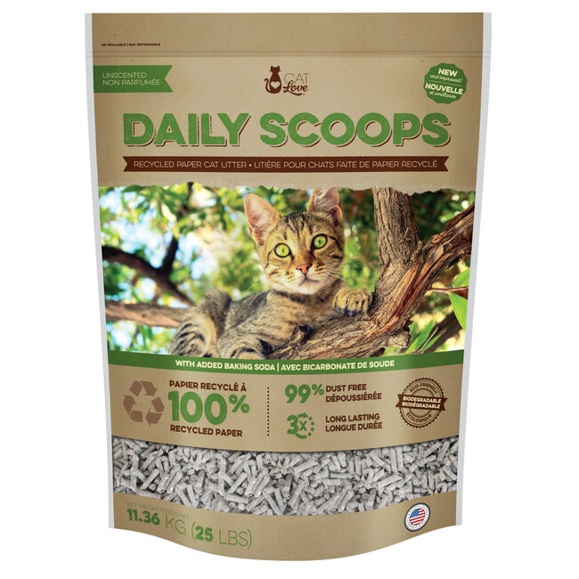 Daily Scoops Recycled Paper Litter 25lb