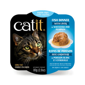 CatIt Fish Dinner with Whitefish & Pumpkin 80g