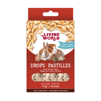 Living World Living World Small Animal Drops Peanut Flavour 75g (2.6oz)