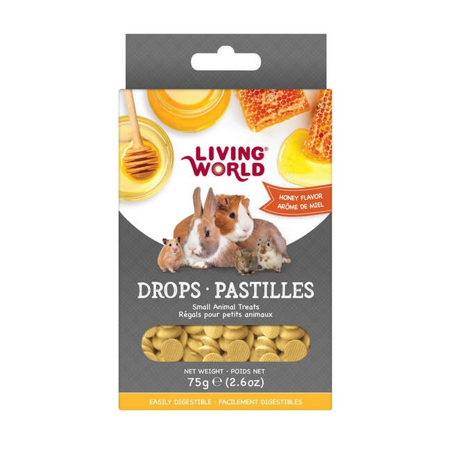 Living World Small Animal Drops Honey Flavour 75g (2.6oz)