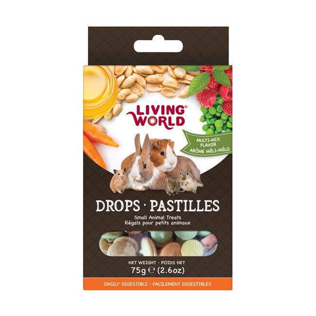 Living World Small Animal Drops Multi-Mix Flavour 75g (2.6oz)