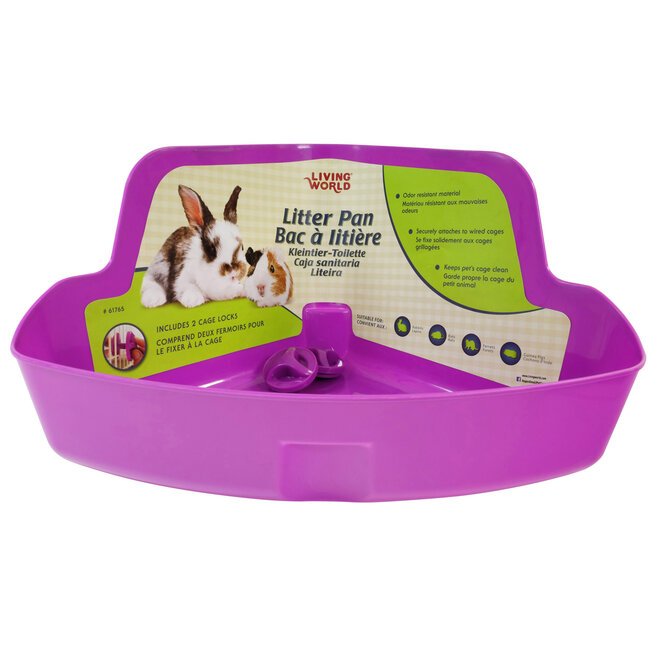 Living World Small Animal Litter Box Purple