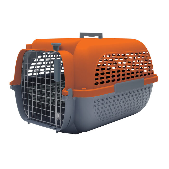 Voyageur Dog Carrier Orange/Charcoal Small 48.3L x 32.6W x 28cmH (19x12.8x11")