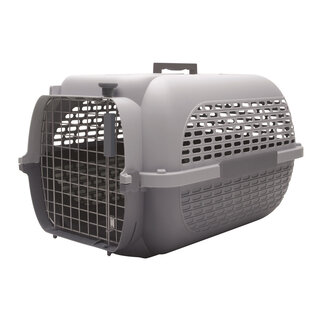 DogIt Voyageur Dog Carrier Gray/Gray Large 61.9L x 42.6W x 36.9cmH (24.3x16.7x14.5")