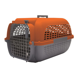 DogIt Voyageur Dog Carrier Orange/Charcoal Medium 56.5L x 37.6W x 30.8cmH (22x14.8x12")
