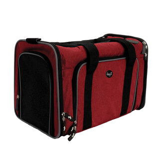 DogIt Soft Carrier Expandable Carry Bag Burgundy